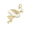 Brass Micro Pave Cubic Zirconia Pendants KK-H255-14A-G01-2