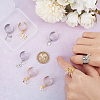 8Pcs 4 Style 304 Stainless Steel Open Cuff Rings Set RJEW-AB00011-2