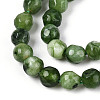 Dyed Natural White Jade Beads Strands G-T139-4mm-60-18-3