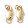 Rack Plating Brass Lobster Claw Clasps KK-F090-24LG-01-1