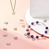 16Pcs 8 Style  Rack Plating Brass Micro Pave Cubic Zirconia Charms ZIRC-FH0001-17-2