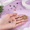 28Pcs 7 Colors Electroplate Glass Charms PALLOY-TAC0233-6