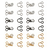 15Sets 3 Colors Alloy Rhinestone Hook and Eye Fasteners FIND-TA0006-54-2