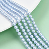 Baking Painted Pearlized Glass Pearl Bead Strands HY-N002-4mm-C04-1