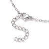 304 Stainless Steel Cross Link Anklets AJEW-AN00722-01-6