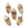 Natural Fluorite Faceted Pendants G-G181-03G-07-1