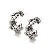 316 Surgical Stainless Steel Cuff Earrings EJEW-D096-01D-AS-1