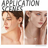 16Pcs 2 Styles Brass Micro Pave Cubic Zirconia Pendants KK-HY0004-25-5