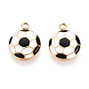 304 Stainless Steel Enamel Pendants STAS-T068-09-1