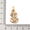 Brass Micro Pave Cubic Zirconia Pendants KK-C076-29S-G02-3