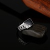 Alloy Micro Pave Cubic Zirconia Finger Rings for Men FS-WGE231C-04-3