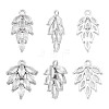 ARRICRAFT 8PCS 2Style Brass Inlaid Clear Cubic Zirconia Pendants ZIRC-AR0001-23-1