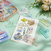 45Pcs 9 Colors Transparent Plastic Binder Clips AJEW-WA0003-80-4