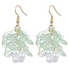 Acrylic Leaf Dangle Earrings EJEW-JE06183-02-1