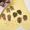 Biyun DIY Monstera Leaf Dangle Earring Making Kits DIY-BY0001-38-13