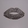 Lip Computerized Embroidery Cloth Iron On Patches FIND-WH0094-16B-02-2