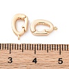 Brass Micro Pave Cubic Zirconia Fold Over Clasps KK-D360-12G-3