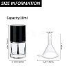 Transparent Glass Nail Polish Empty Bottle MRMJ-BC0002-52-2