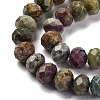 Natural Ruby in Zoisite Beads Strands G-K380-A60-06-4