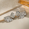 304 Stainless Steel Leaf Stud Earrings ND8551-2-1