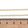 3MM Brass Textured Oval Link Chain Necklaces for Women KK-CBA2293-13G-5