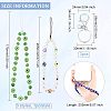 Olycraft 3Pcs 3 Style Glass Pearl & Lampwork & Glass Seed Beads Mobile Straps KEYC-OC0001-19-2