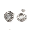 304 Stainless Steel Stud Earrings for Women EJEW-Z068-01P-3