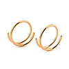 Double Nose Ring for Single Piercing AJEW-C010-02G-02-2