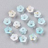 Frosted Transparent Acrylic Beads X-OACR-N137-72I-2