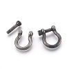 304 Stainless Steel Screw D-Ring Anchor Shackle Clasps STAS-O114-094B-AS-2