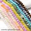 10 Strands 10 Styles Natural & Synthetic Mixed Gemstone Round Beads Strands G-FS0005-90-2