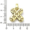 Brass Micro Pave Clear Cubic Zirconia Pendants KK-M279-01G-X-3