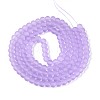 Baking Paint Transparent Glass Bead Strands GLAA-S031-6mm-25-2