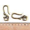 Retro Brass S Shaped Skull Hook Clasp for Car Keychain DJEW-Z008-02AB-3