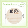 Wooden Baby Photo Props WOOD-WH0002-56B-2