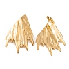 Ion Plating(IP) Wing 304 Stainless Steel Stud Earrings for Women EJEW-L272-018G-2