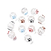 Transparent Resin Enamel Beads RESI-G119-07-1