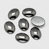 Non-magnetic Synthetic Hematite Cabochons X-G-P162-04-30x40mm-1