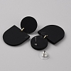 Acrylic Geometry Dangle Stud Earrings EJEW-WH0013-65A-2