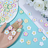 Plumeria Flower Opaque Resin Cabochons CRES-BM0001-01A-3