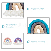 DICOSMETIC 18Pcs 9 Colors Polycotton(Polyester Cotton) Rainbow Wall Hanging FIND-DC0002-90-4