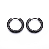 304 Stainless Steel Huggie Hoop Earrings EJEW-F111-18mm-B-1