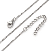 1.5MM 304 Stainless Steel Curb Chain Necklaces NJEW-T016-28P-4