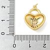 Brass Micro Pave Cubic Zirconia Pendants KK-K298-15B-G-3