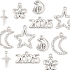 12Pcs 6 Styles Alloy Pendants FIND-FS0003-38P-2