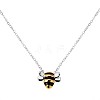 Brass Bee Charm Necklace for Women JN1030A-1