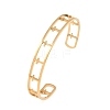 304 Stainless Steel Cuff Bangles for Women BJEW-S181-02G-B-2