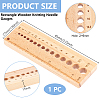 1Pc Rectangle Wooden Knitting Needle Gauges TOOL-BC0002-94A-2