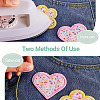 8 Bags 4 Colors  Polyester Embroider Self-adhesion Thread Iron on/Sew On Patches PATC-TA0001-51-5