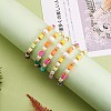 5Pcs 5 Colors Polymer Clay Heishi Beaded Stretch Bracelets Sets BJEW-SZ0001-55-5